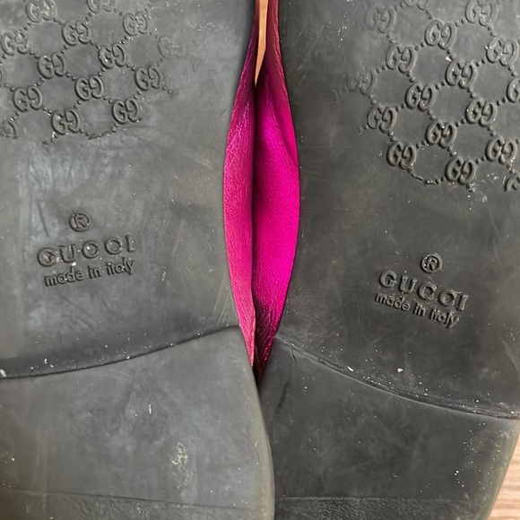 Gucci Kids princetown’s  -Children's Princetown metallic leather mule/ loafer - Picture 6 of 17